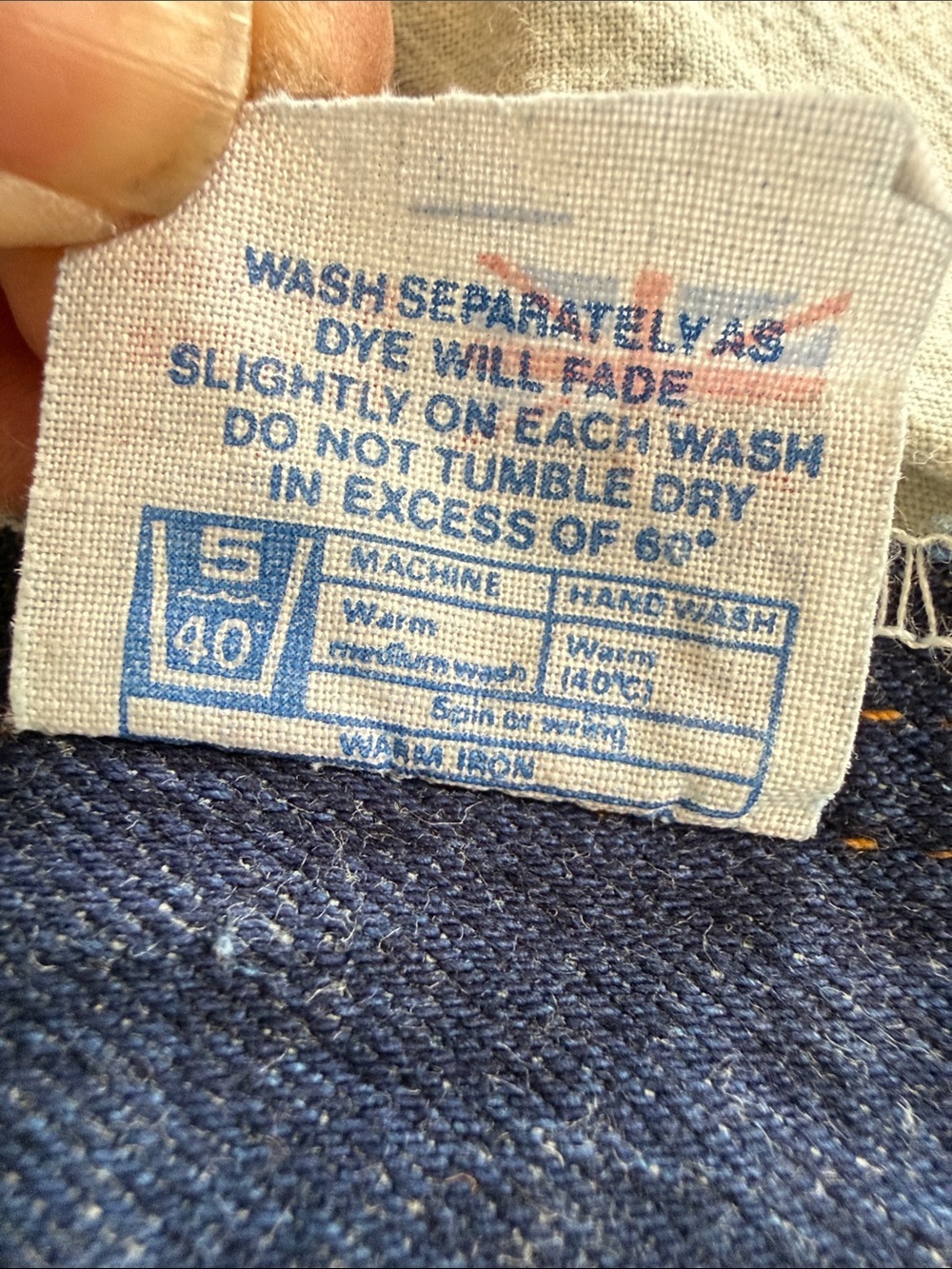 Vintage 51 States Made in England Stretch Jeans High Rise Tapered Dark Wash 29 - Picture 9 of 16